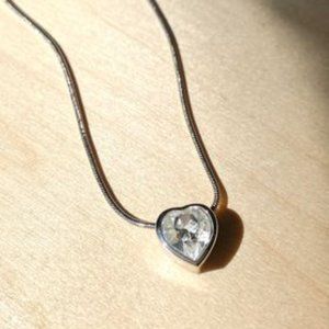 Oliver Weber Heart Shaped Crystal Necklace